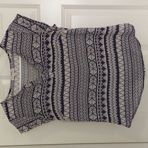 Artisan NY, Boho Top With V- Neck, Like New Condition, Size Small